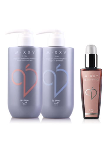 【M.XXV特惠】調理洗髮精+滋養潤髮乳+保濕修護髮油